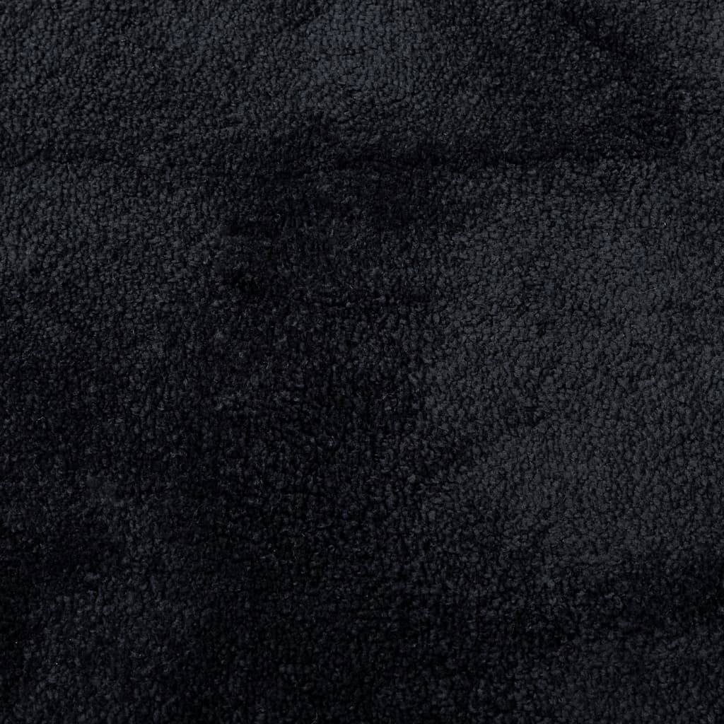 Tapis OVIEDO poils courts Noir 120x120 cm