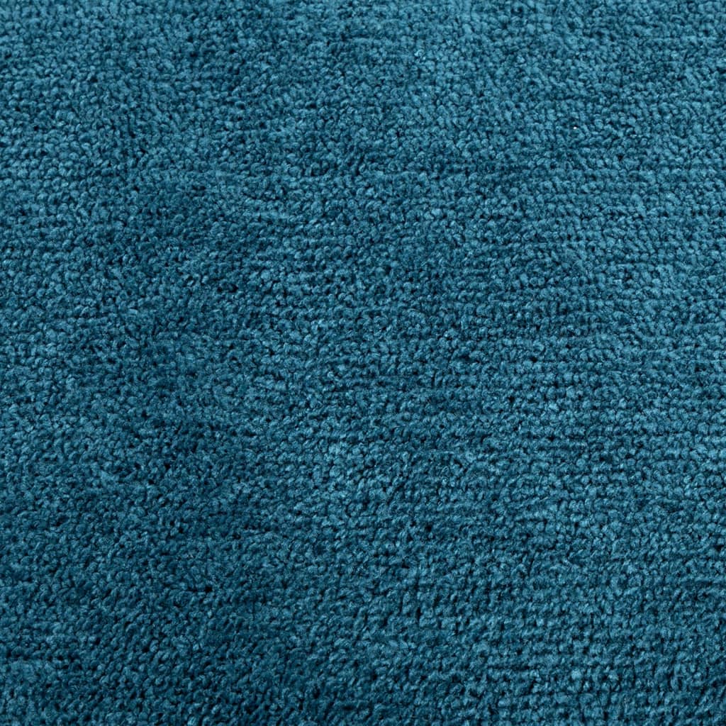Tapis OVIEDO Poils courts Turquoise 120x120 cm