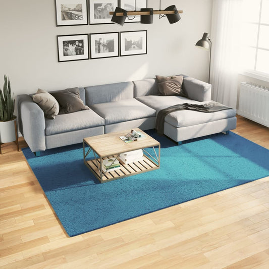 OVIEDO Short-Pile Rug Turquoise 200x280 cm