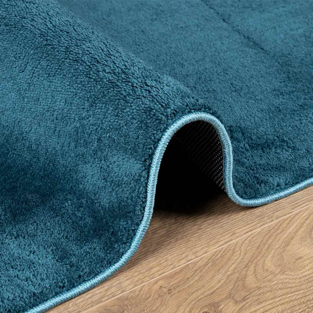 Tapis OVIEDO poils courts Turquoise 240x240 cm