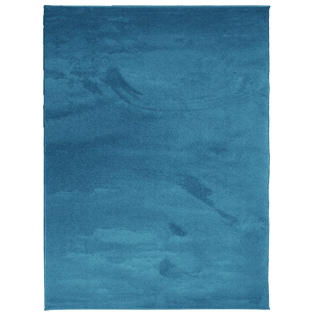Tapis OVIEDO poils ras Turquoise 240x340 cm