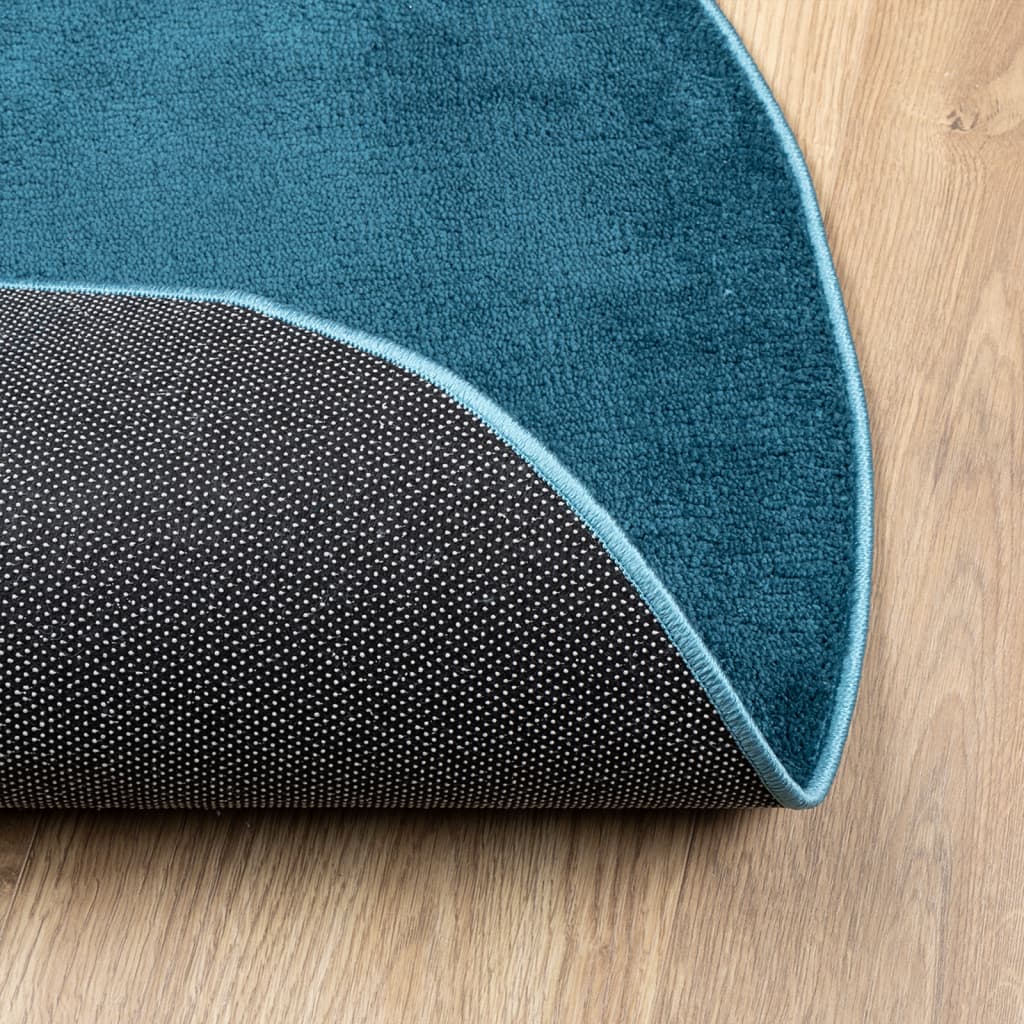 Tapis OVIEDO poils courts Turquoise Ø 160 cm