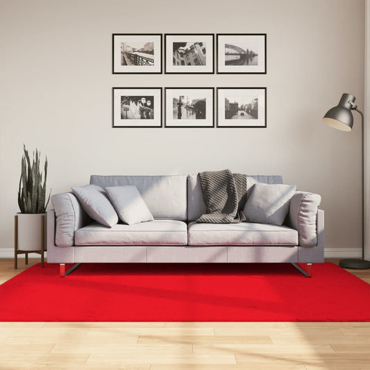 OVIEDO Low Pile Red Rug 140x200 cm