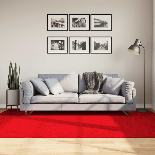 OVIEDO Short-Pile Rug Red 160x230 cm