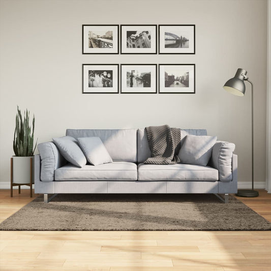 Carpet ISTAN High-Pile Shiny Grey 120x170 cm
