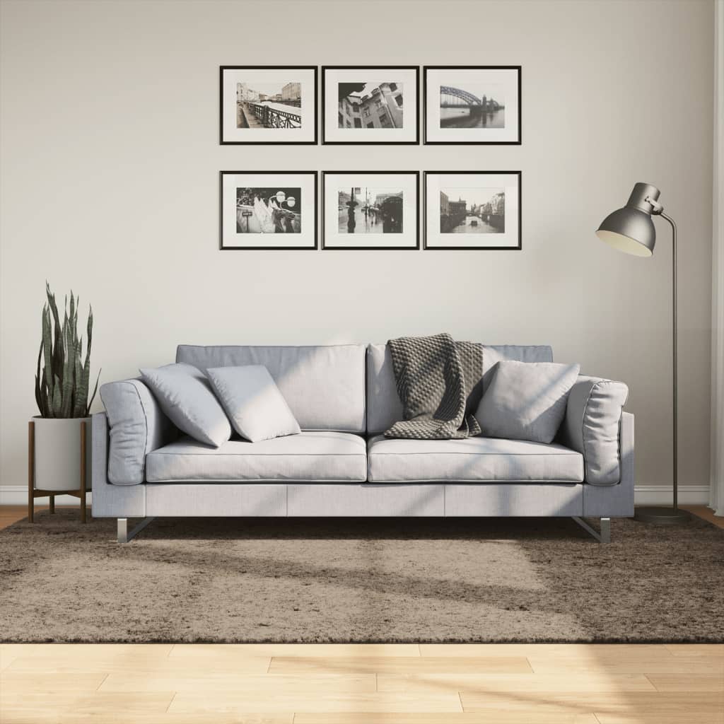 Carpet ISTAN High-Pile Shimmer Grey 160x230 cm