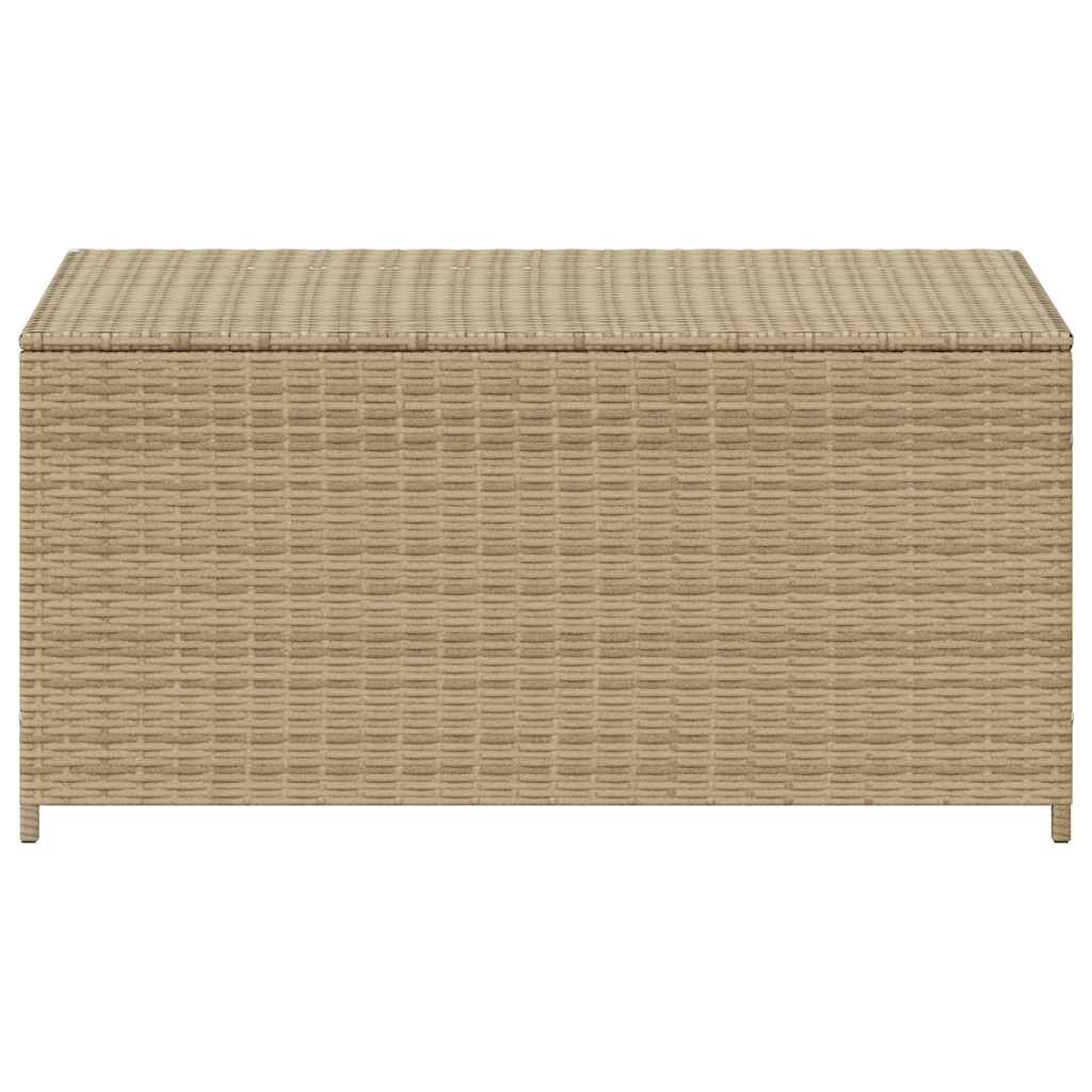 Gartentruhe Beige 190L Poly Rattan