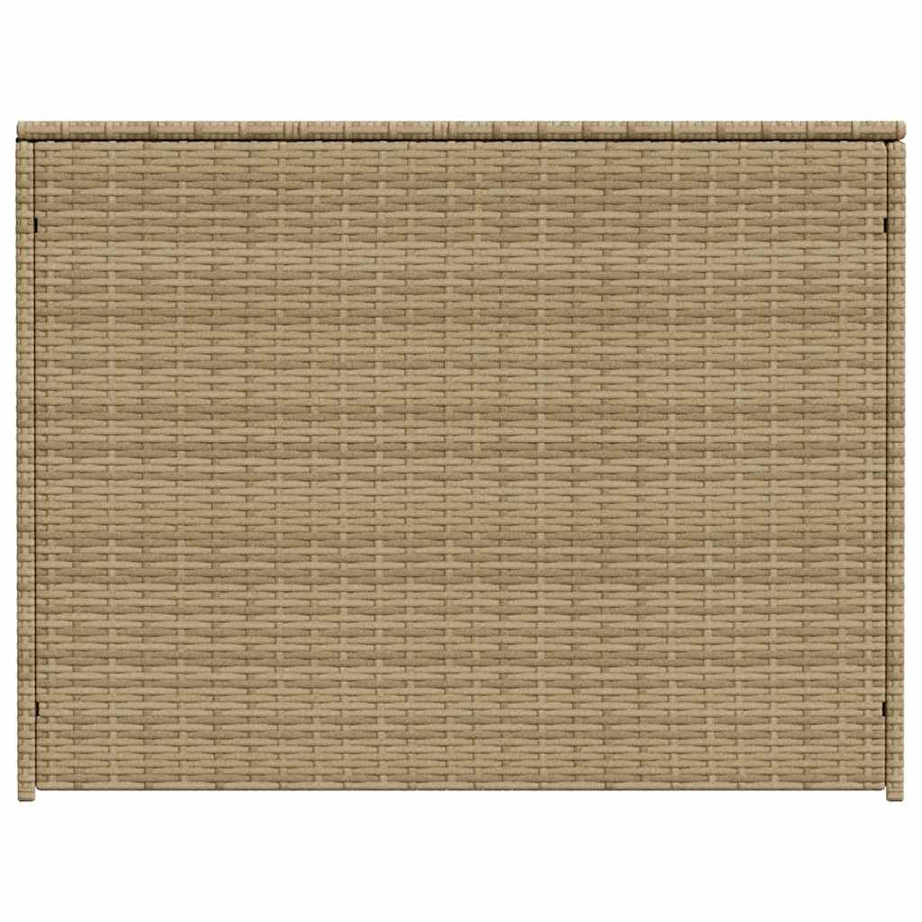 Gartentruhe Beige 984L Poly Rattan