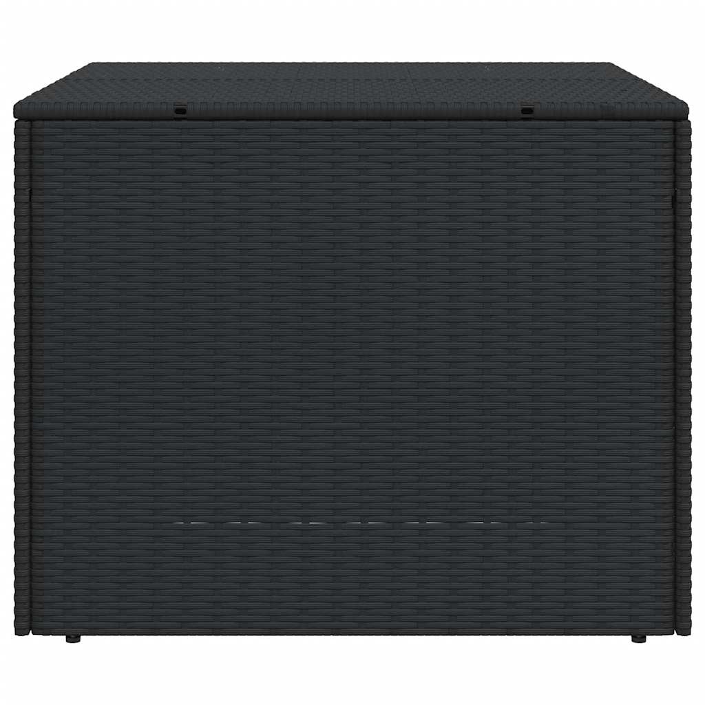 Gartentruhe Schwarz 291L Poly Rattan