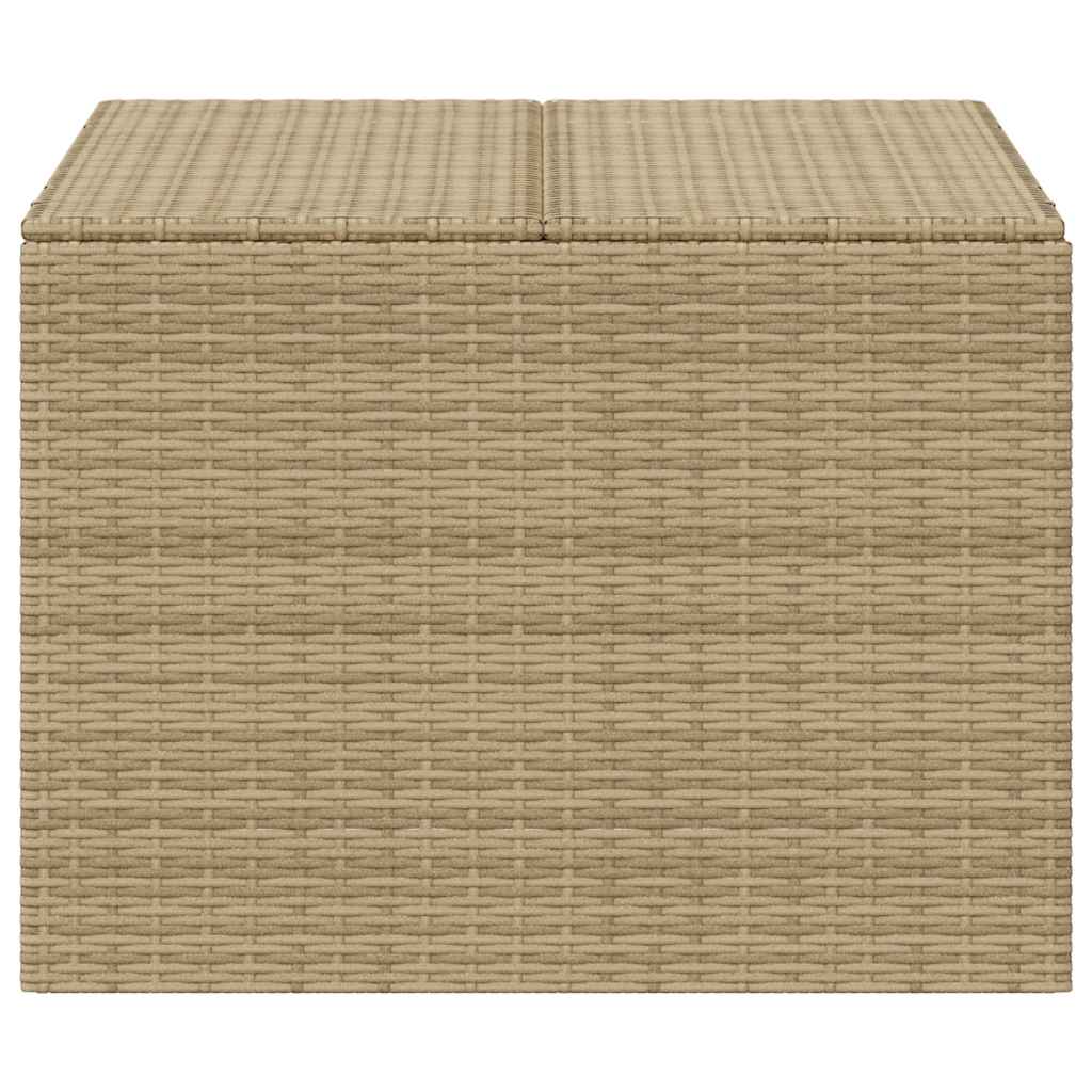 Gartentruhe Beige 291L Poly Rattan