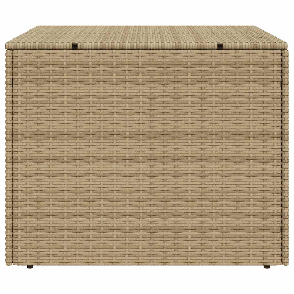 Gartentruhe Beige 291L Poly Rattan