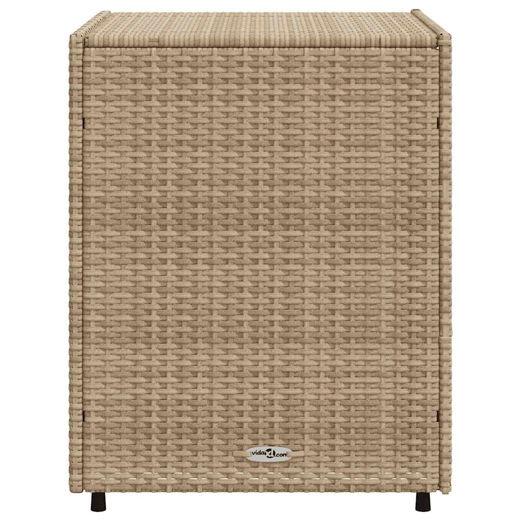Gartenschrank Beige 55x59x69 cm Poly Rattan