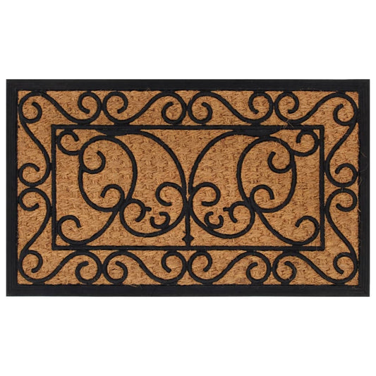 Doormat Rectangular 45x75 cm Rubber and Coconut Fiber