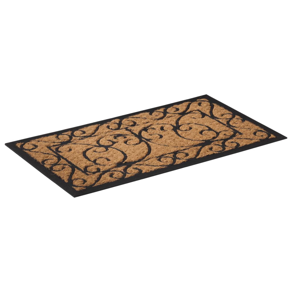Doormat Rectangular 45x75 cm Rubber and Coconut Fiber