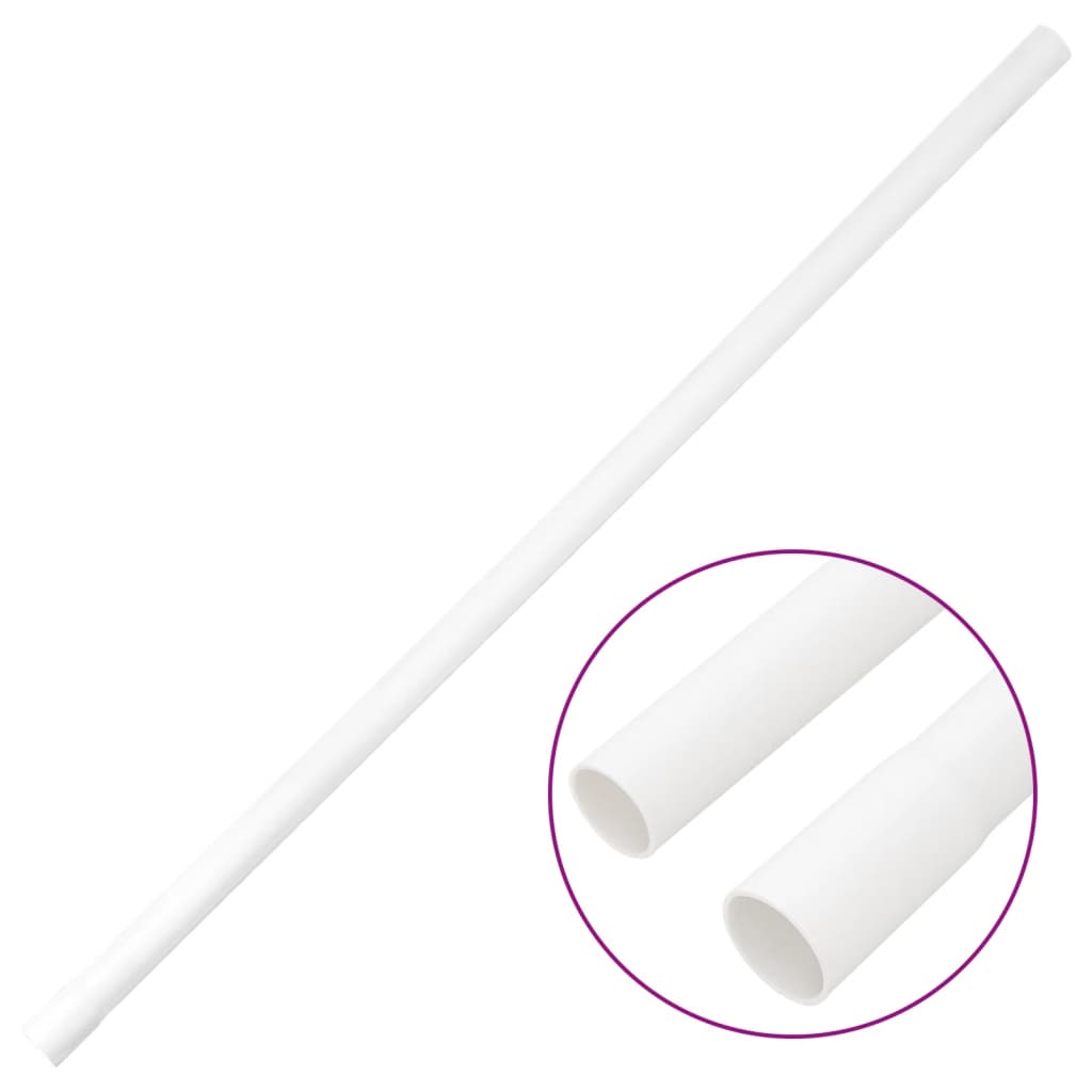 Tubes d'installation avec clips Ø25 mm 10 m PVC