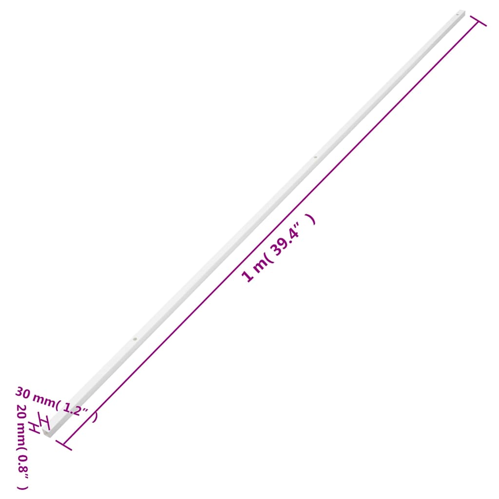 Tubes d'installation 30x20 mm 10 m PVC