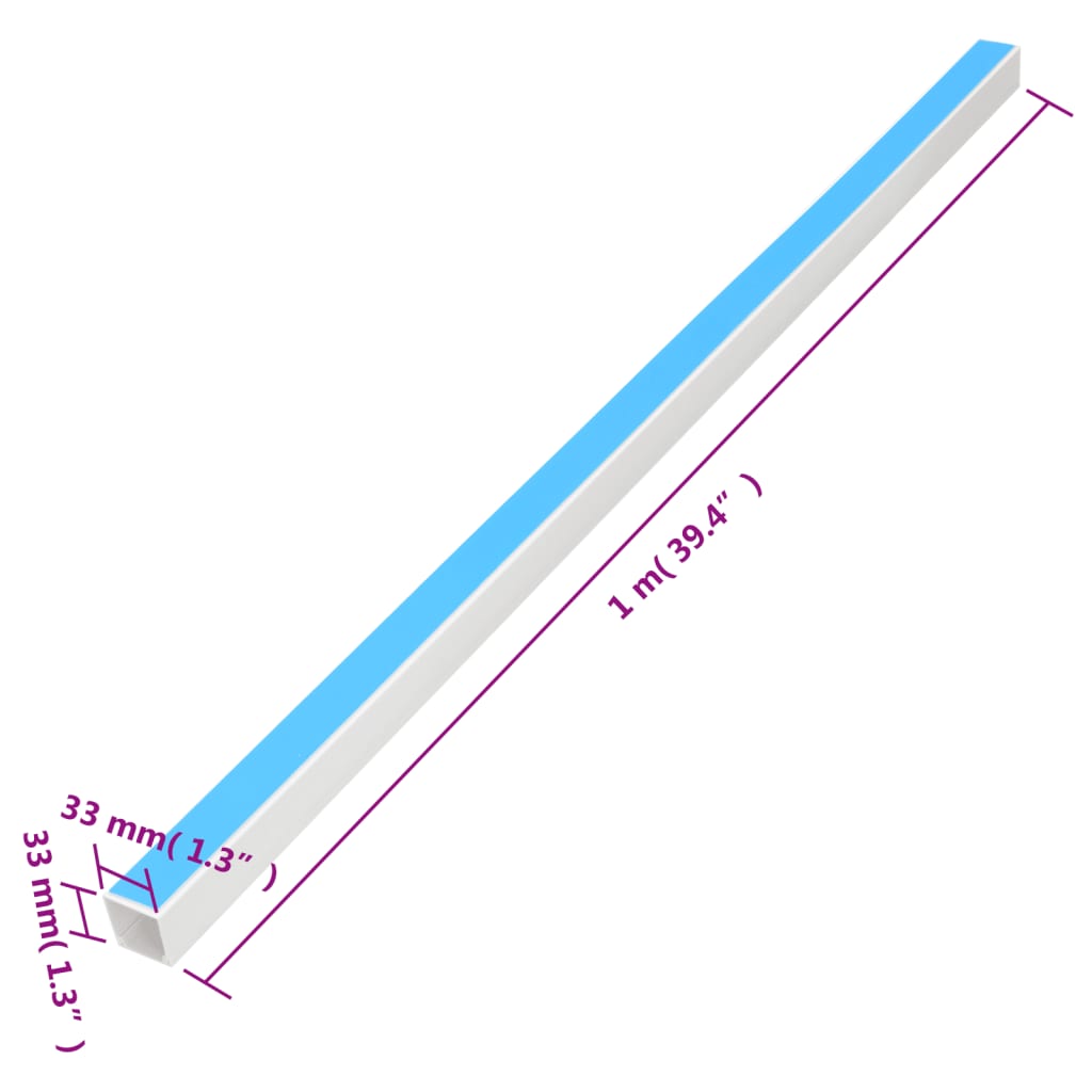 Self-Adhesive Cable Ducts 33x33 mm 10 m PVC