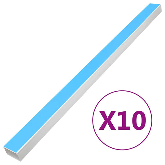 Goulottes de câbles autocollantes 100x60 mm 10 m PVC