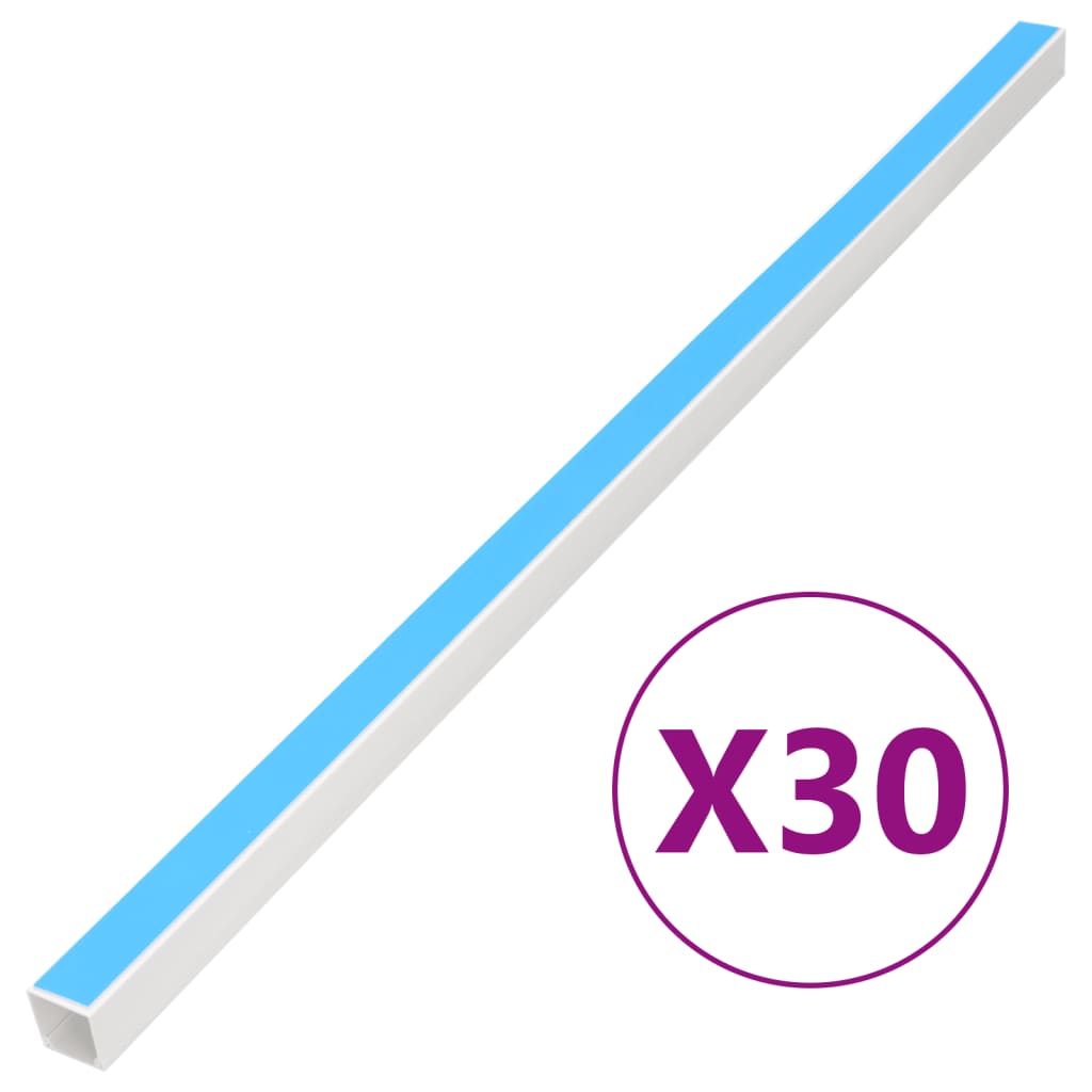 Goulotte auto-adhésive 20x10 mm 30 m PVC