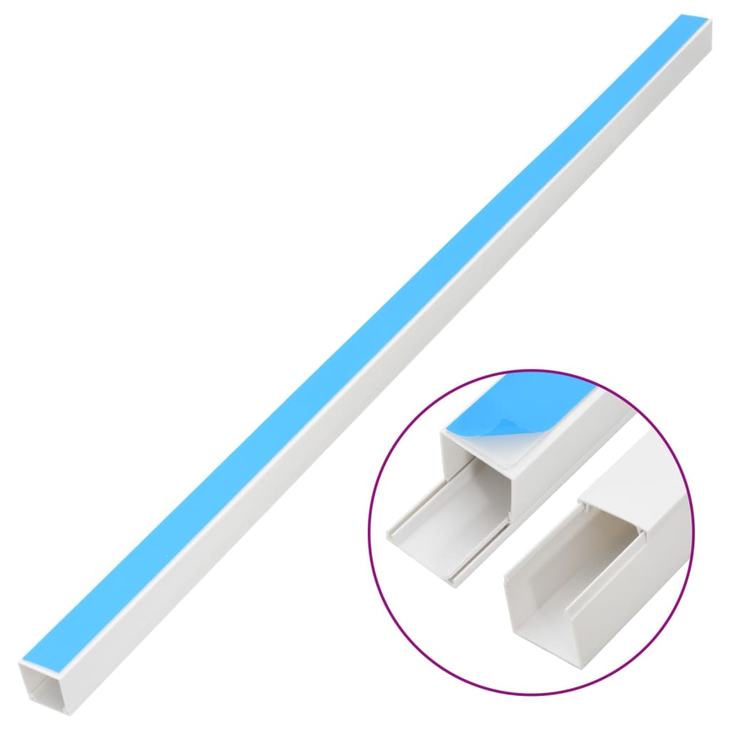 Goulotte auto-adhésive 20x10 mm 30 m PVC