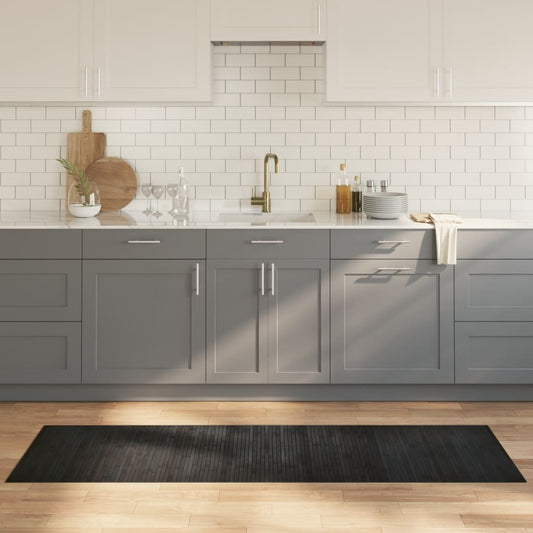 Carpet Rectangular Grey 60x200 cm Bamboo