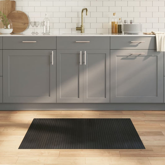 Carpet Rectangular Black 70x100 cm Bamboo