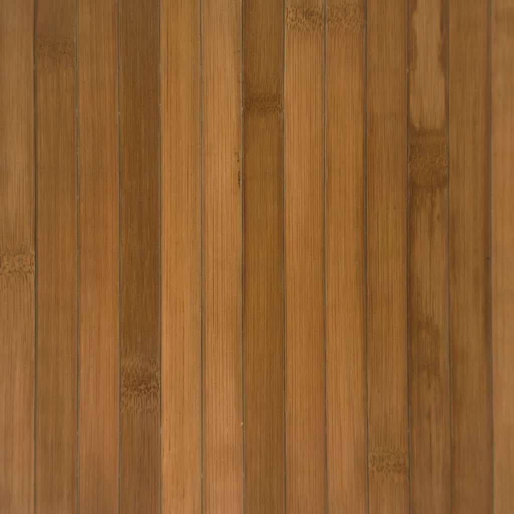 Tapis rectangulaire marron 70x100 cm bambou