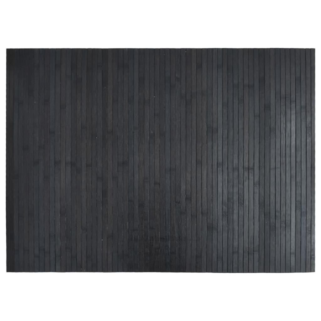 Tapis Rectangulaire Gris 70x100 cm Bambou