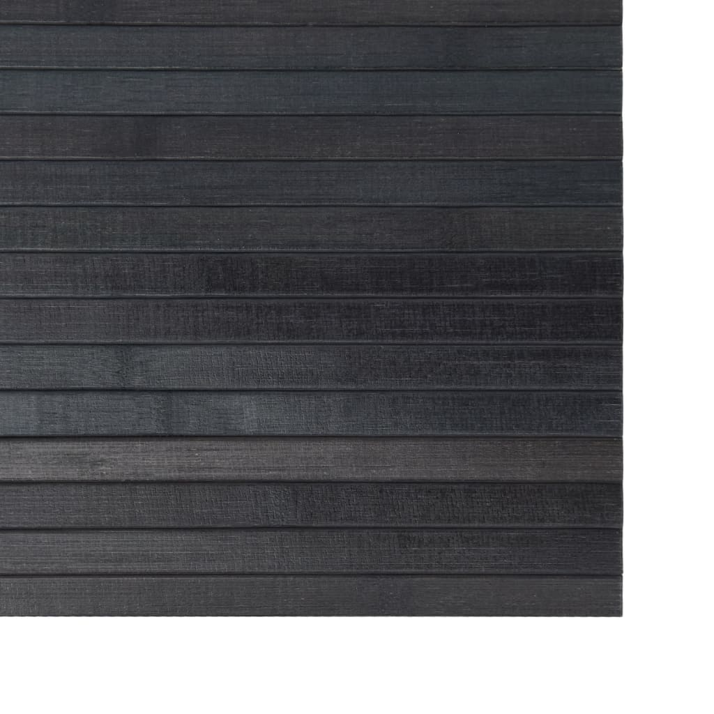 Tapis Rectangulaire Gris 70x100 cm Bambou