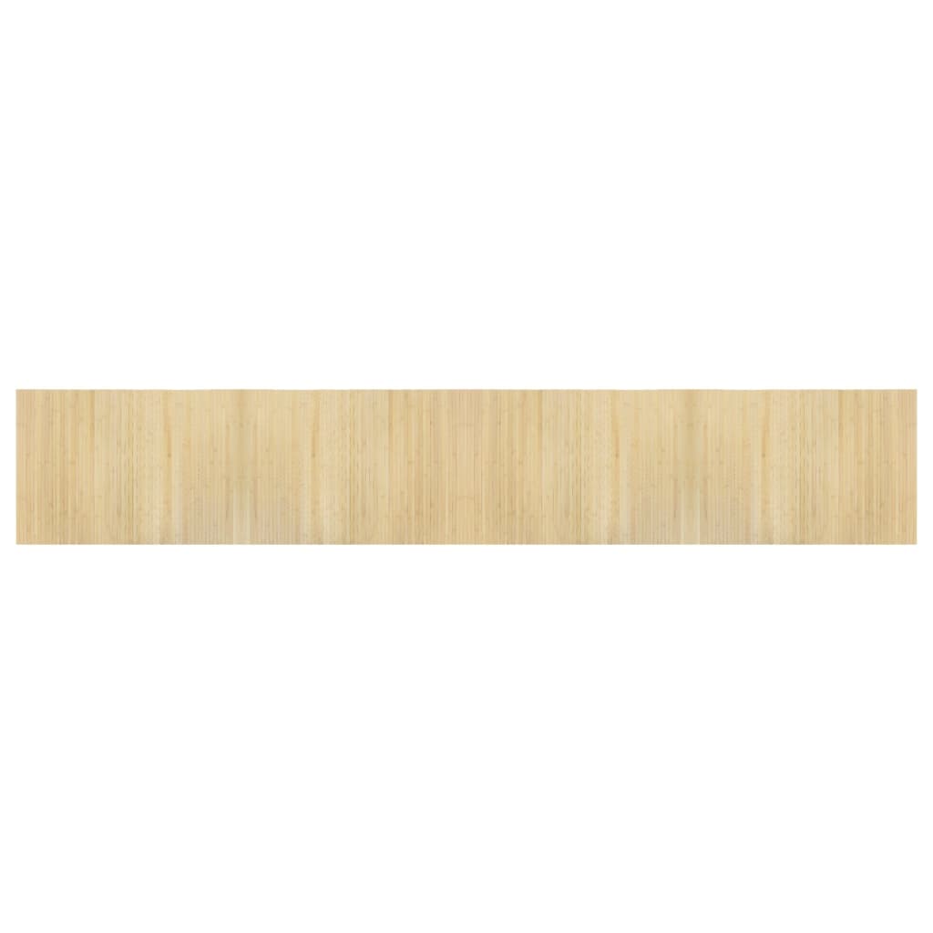 Teppich Rechteckig Hell Natur 70x400 cm Bambus