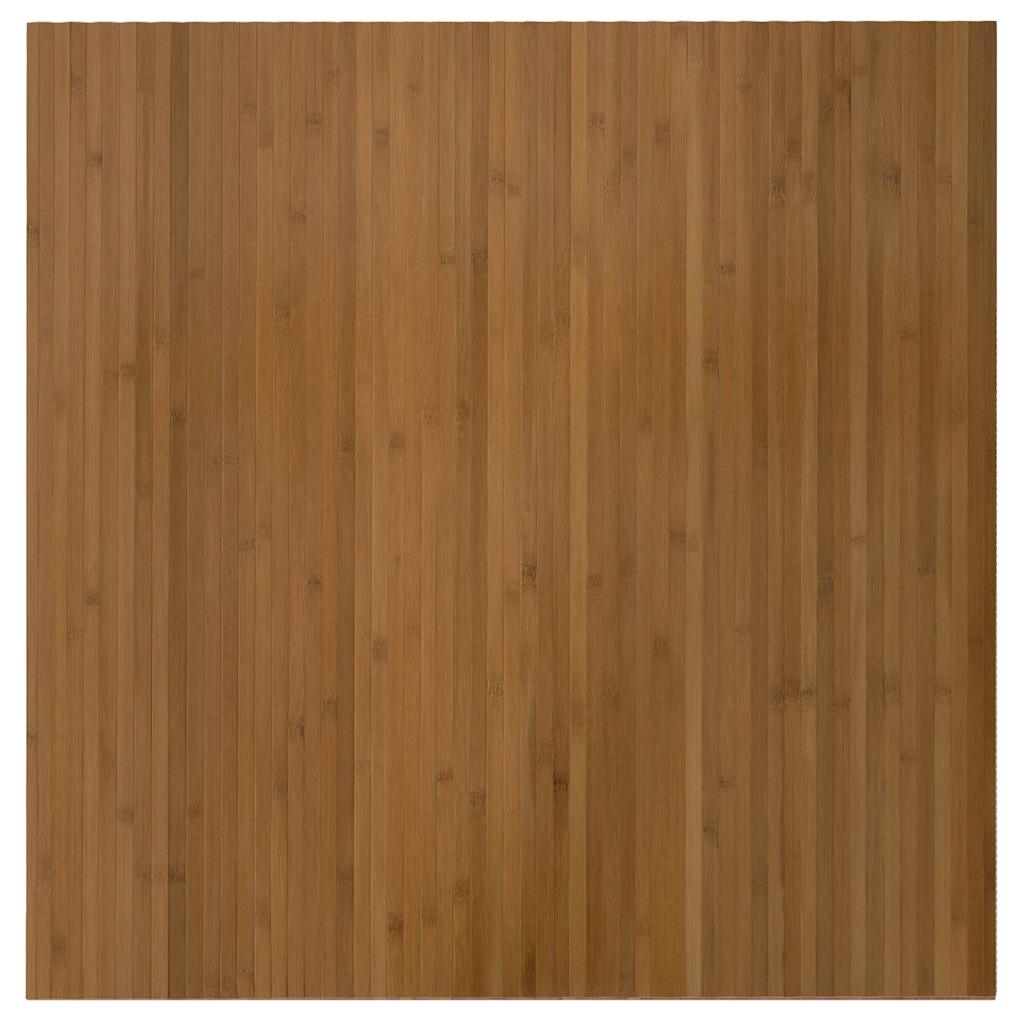 Tapis Rectangulaire Marron 100x100 cm Bambou