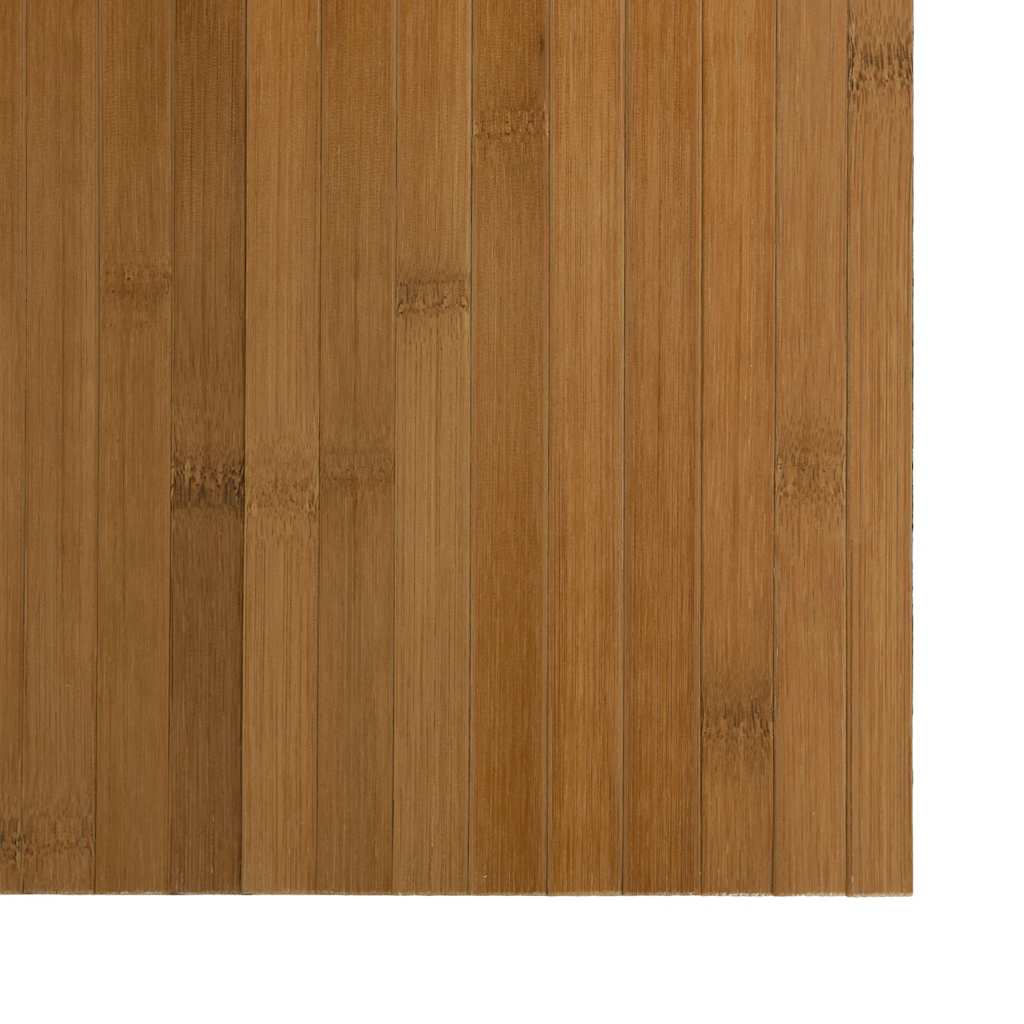 Tapis Rectangulaire Marron 100x100 cm Bambou