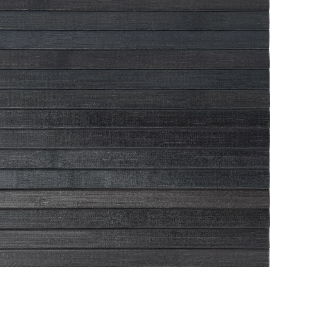 Tapis Rectangulaire Gris 100x100 cm Bambou