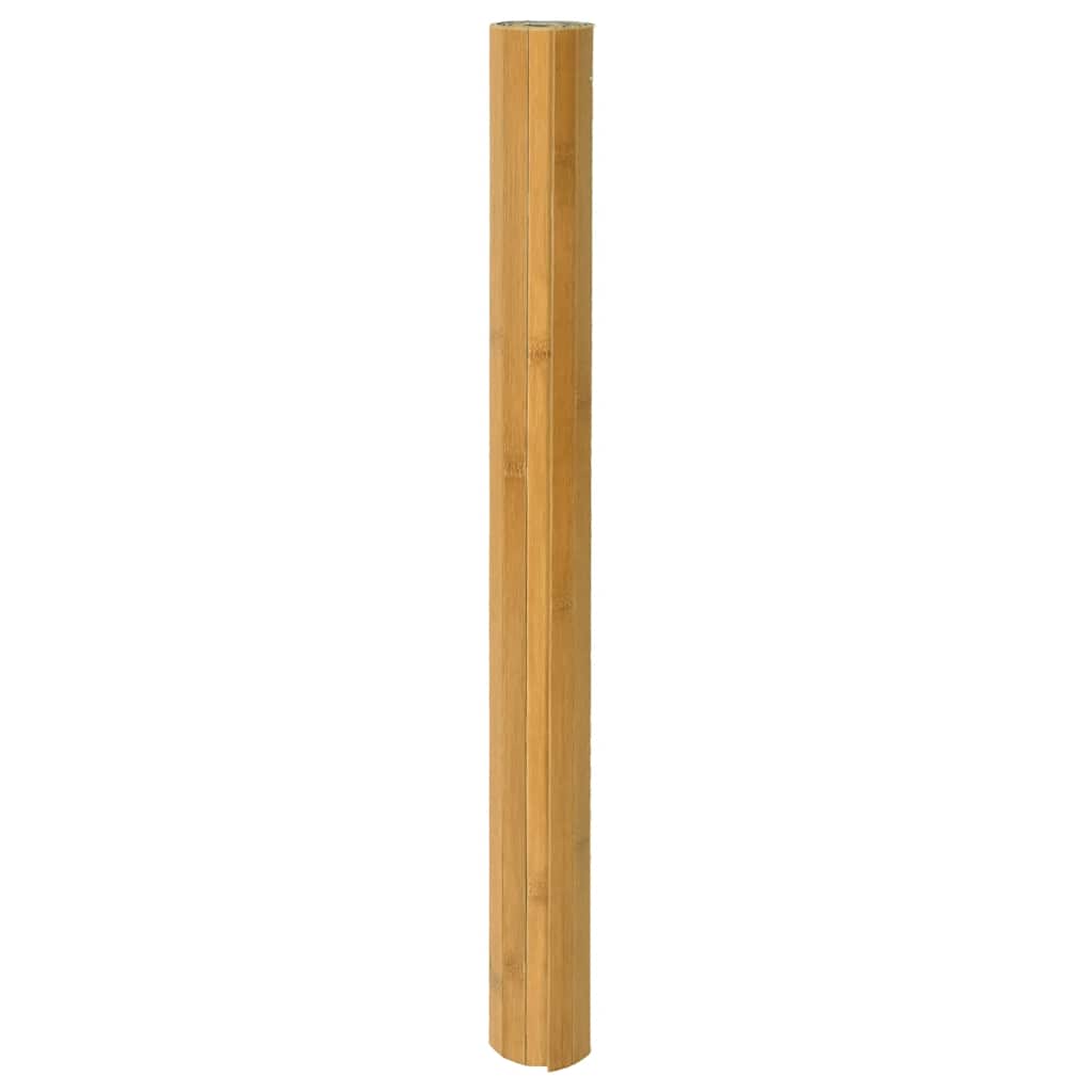 Tapis rectangulaire naturel 100x400 cm Bambou