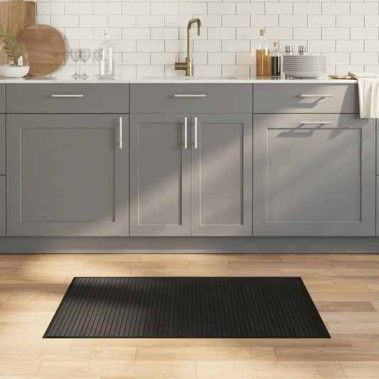 Rug Rectangular Black 60x100 cm Bamboo