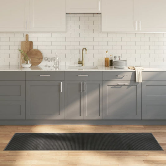 Carpet Rectangular Grey 60x200 cm Bamboo