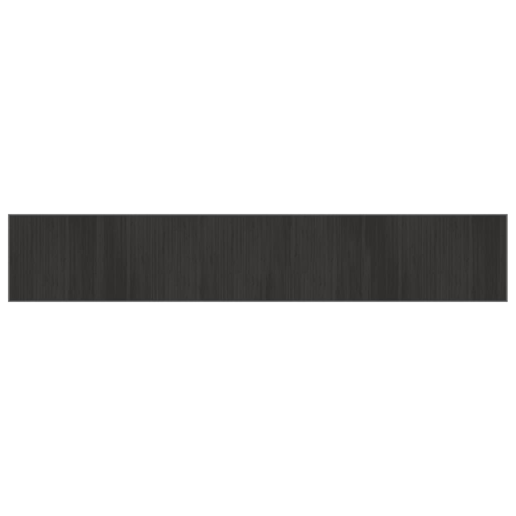 Tapis Rectangulaire Gris 70x400 cm Bambou