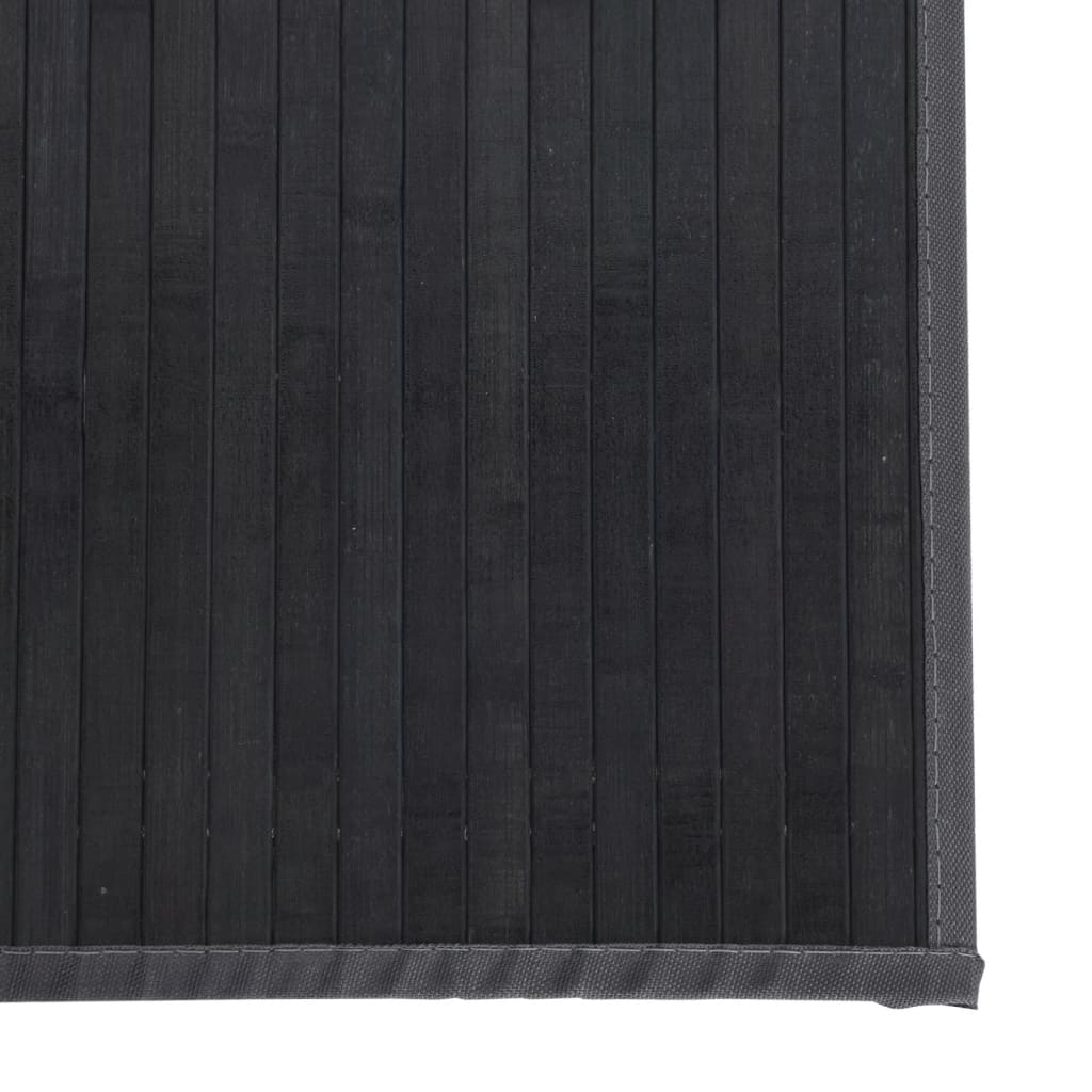 Tapis rectangulaire gris 70x500 cm bambou