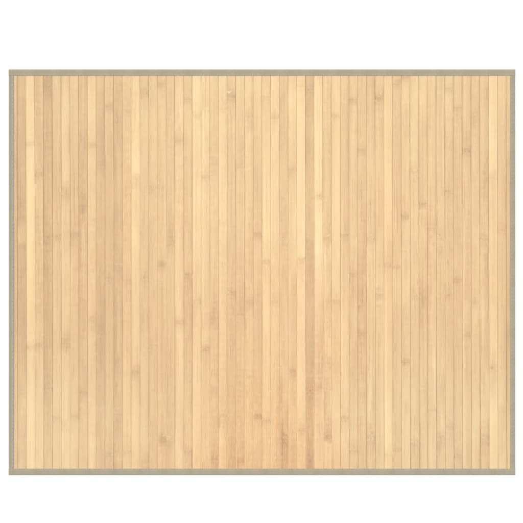 Carpet Rectangular Light Natural 80x100 cm Bamboo