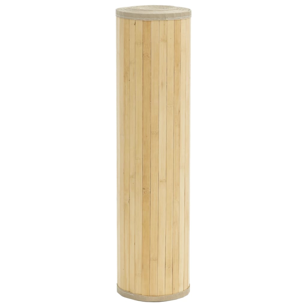 Carpet Rectangular Light Natural 80x100 cm Bamboo