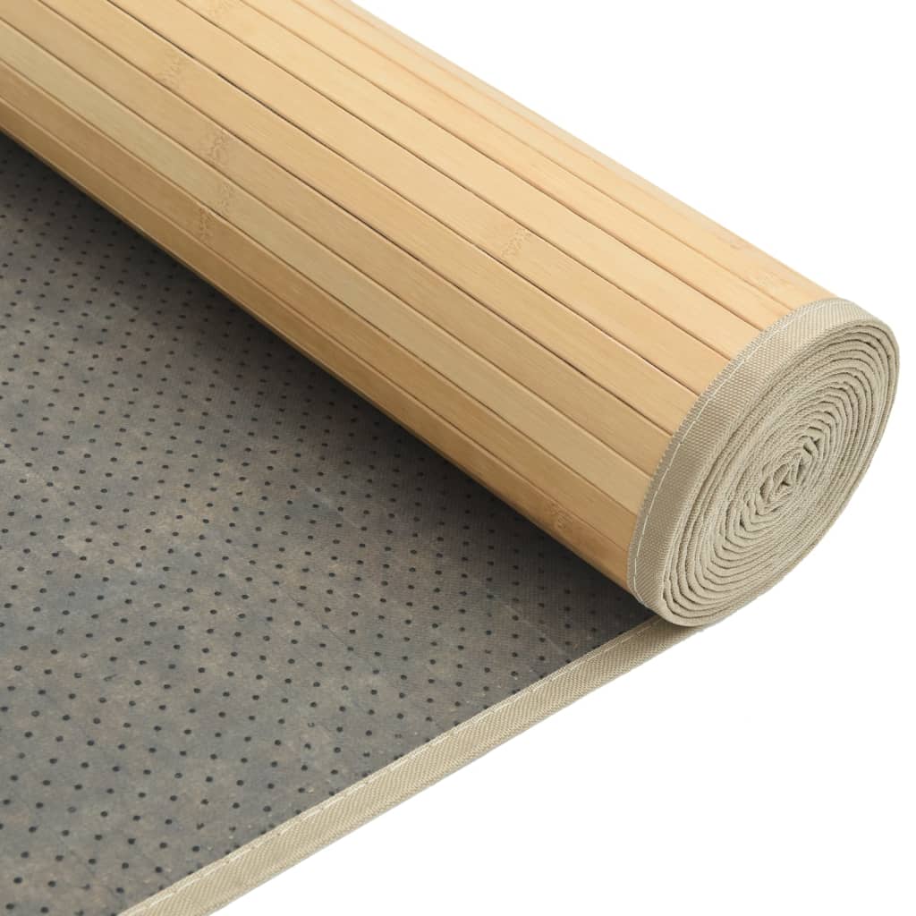 Carpet Rectangular Light Natural 80x100 cm Bamboo