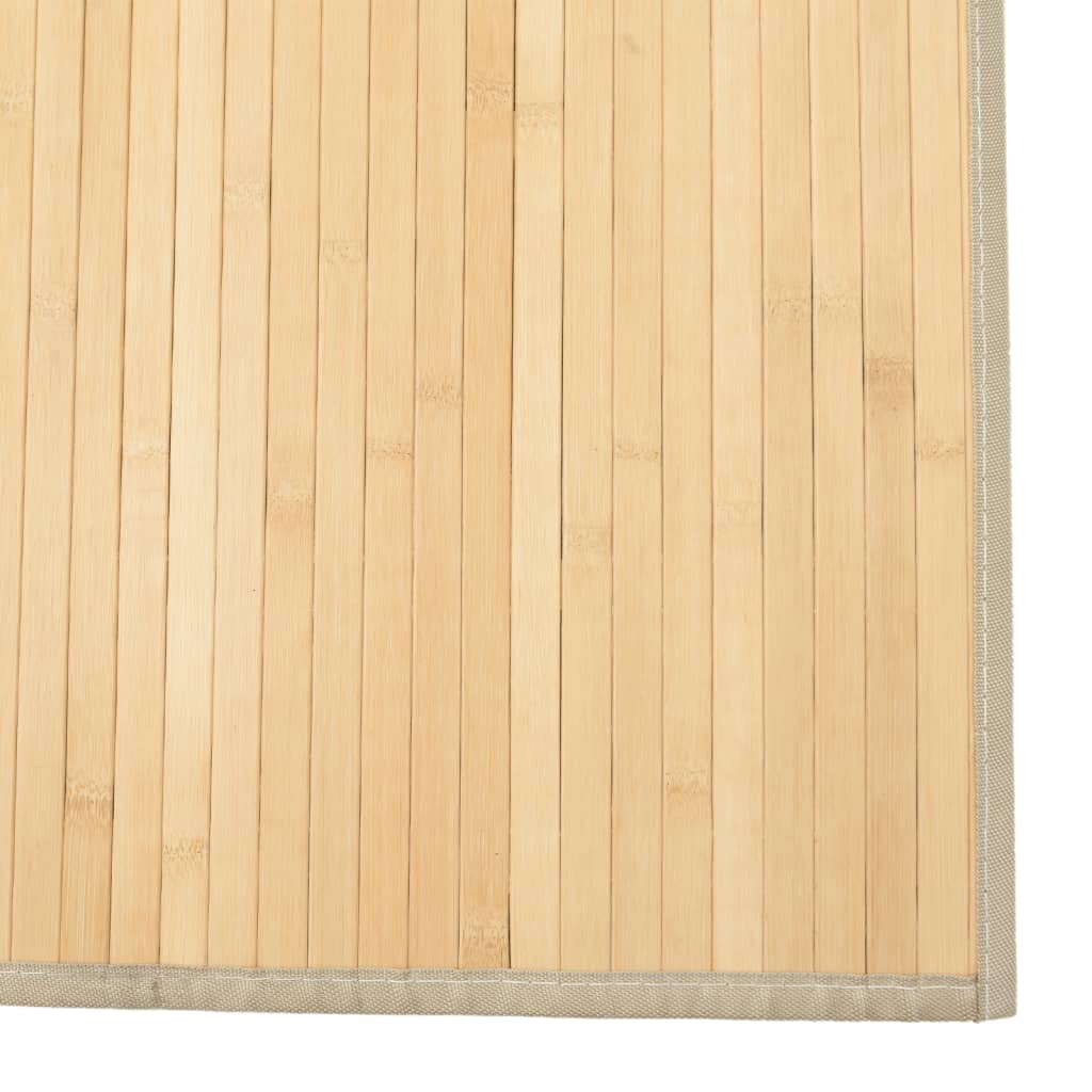 Carpet Rectangular Light Natural 80x100 cm Bamboo