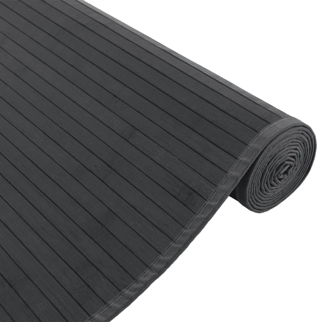 Carpet Rectangular Grey 80x100 cm Bamboo