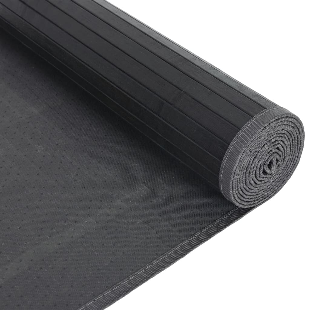 Carpet Rectangular Grey 80x100 cm Bamboo