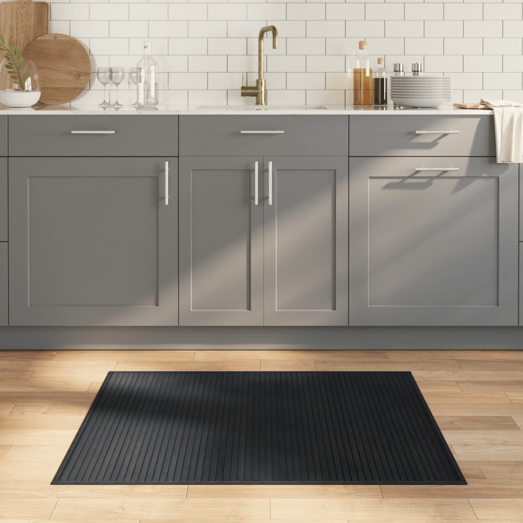 Carpet Rectangular Grey 80x100 cm Bamboo