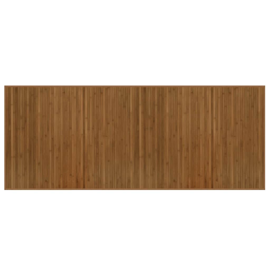 Tapis Rectangulaire Marron 80x200 cm Bambou