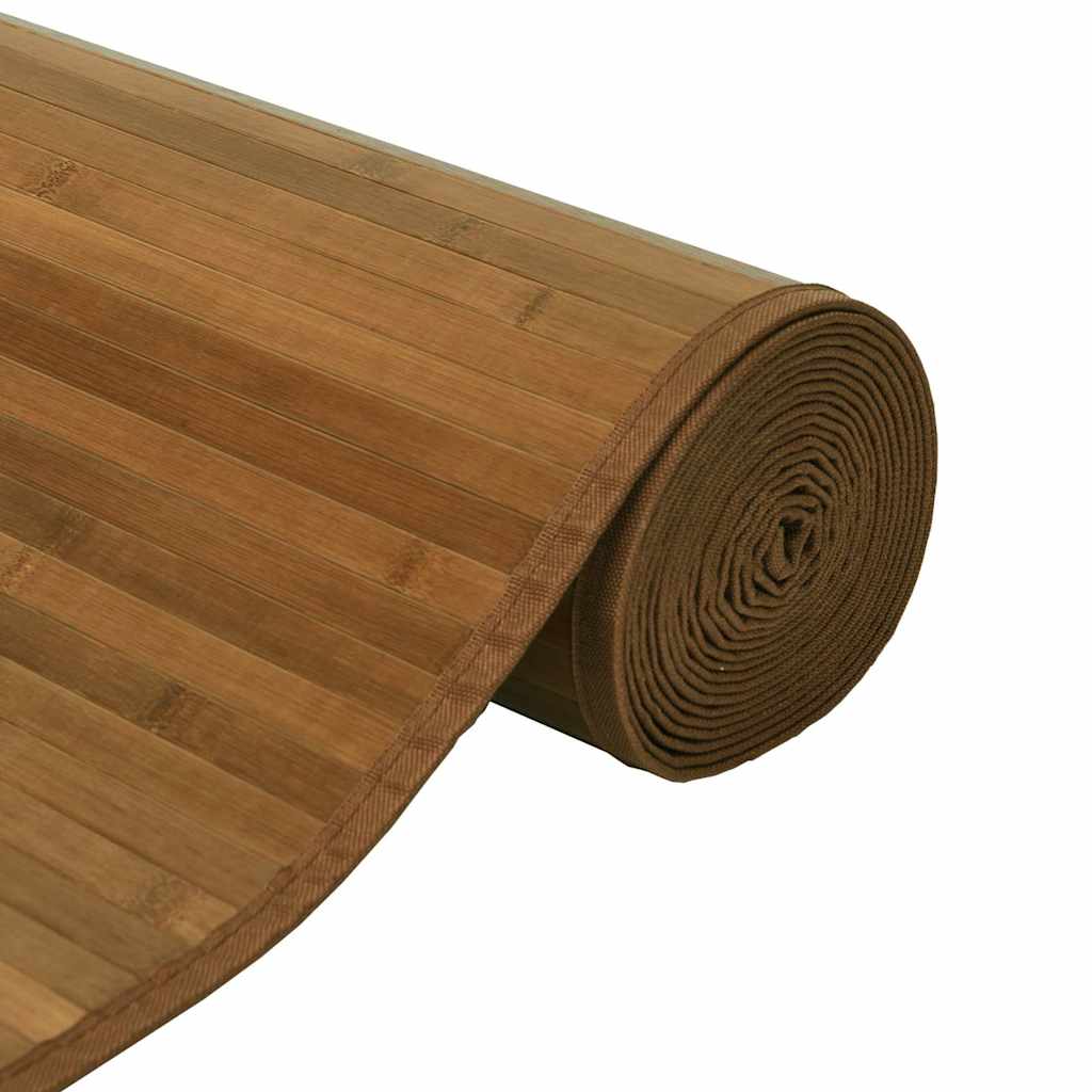 Carpet Rectangular Brown 100x200 cm Bamboo