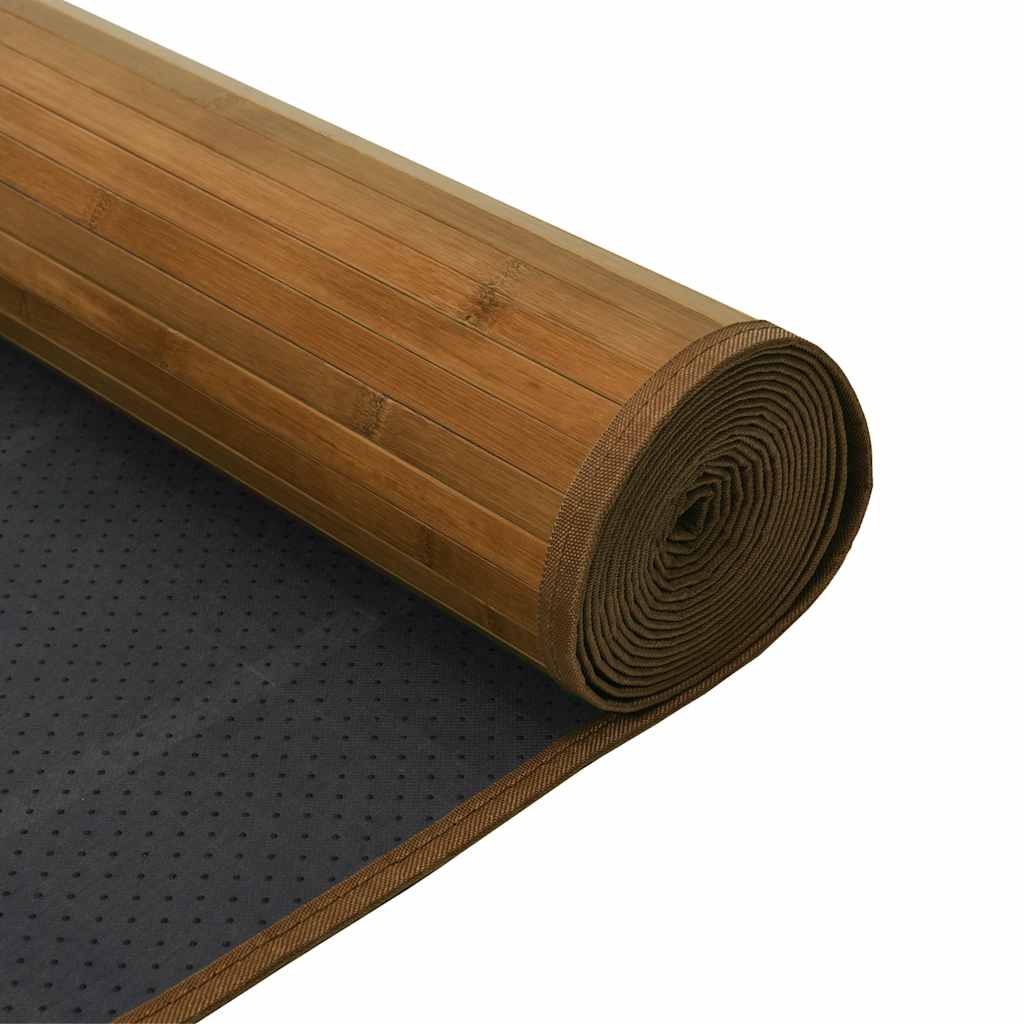 Carpet Rectangular Brown 100x200 cm Bamboo