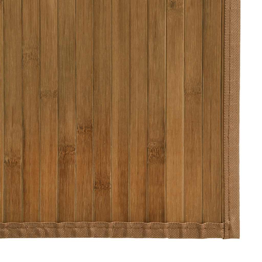 Carpet Rectangular Brown 100x200 cm Bamboo
