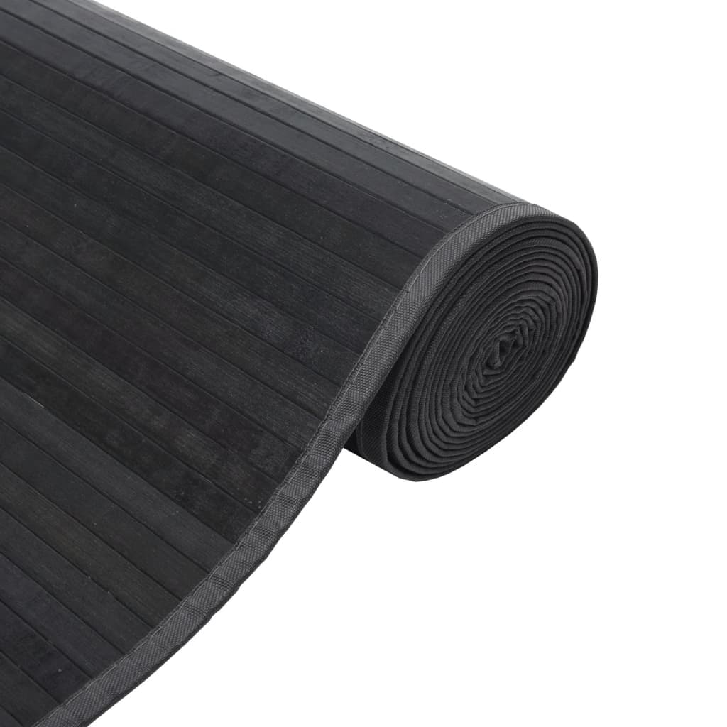 Carpet Rectangular Grey 100x500 cm Bamboo